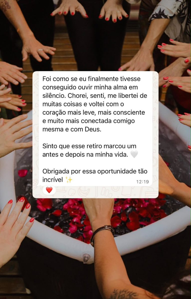 Foi como ouvir a própria alma em silêncio.